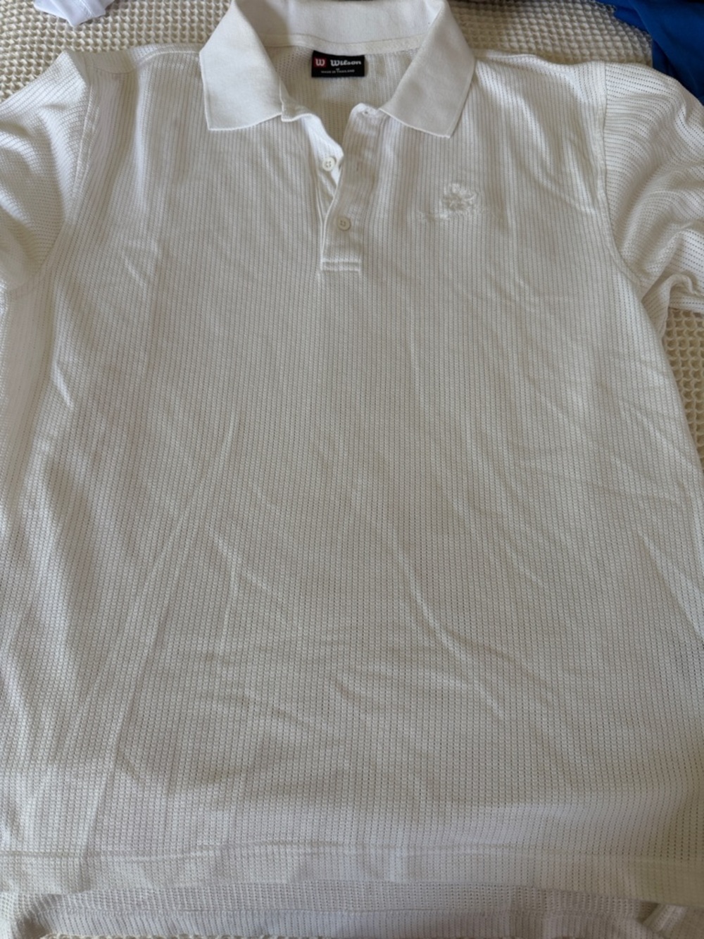 Wilson Men's White Textured Polo Shirt